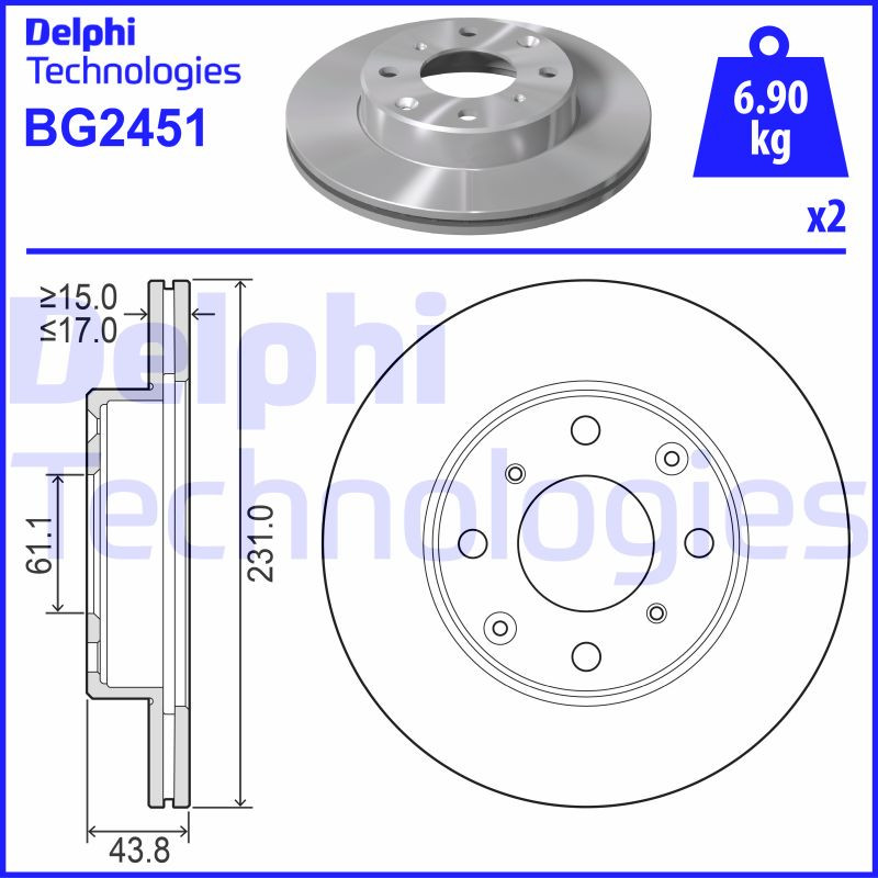 DELPHI Bremsscheibe