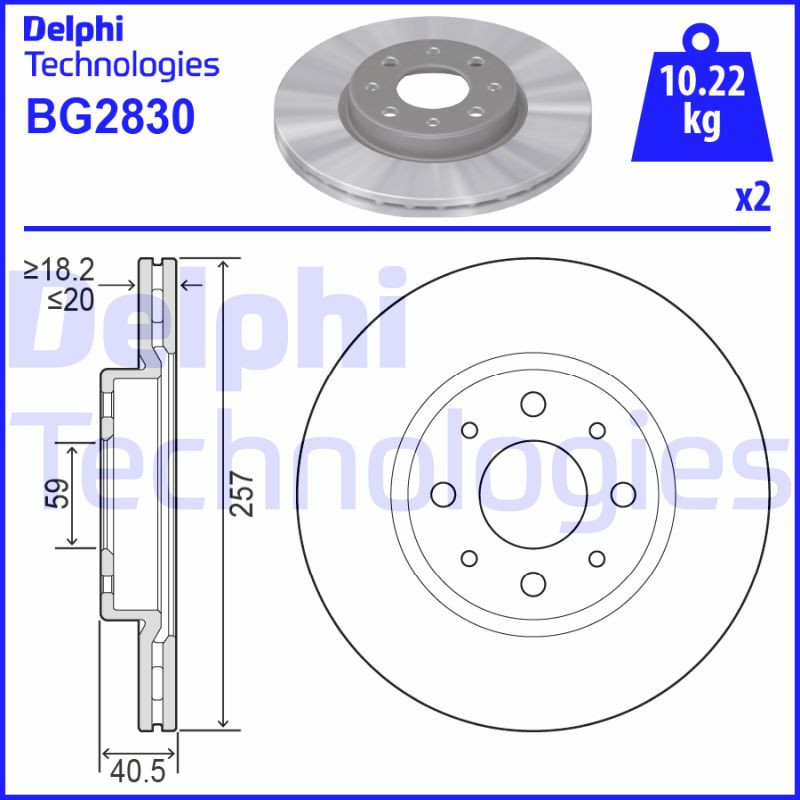 DELPHI Bremsscheibe
