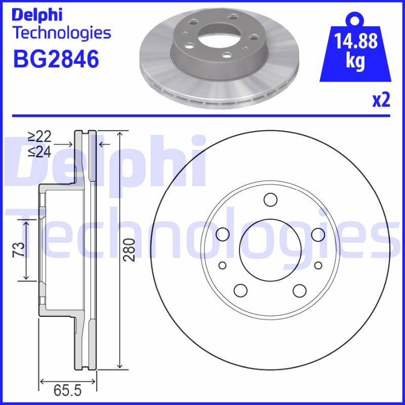 DELPHI Bremsscheibe