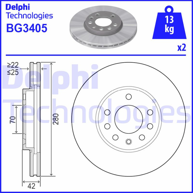 DELPHI Bremsscheibe