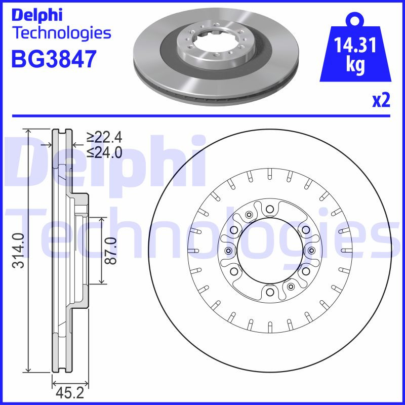 DELPHI Bremsscheibe