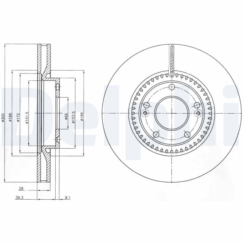DELPHI Bremsscheibe