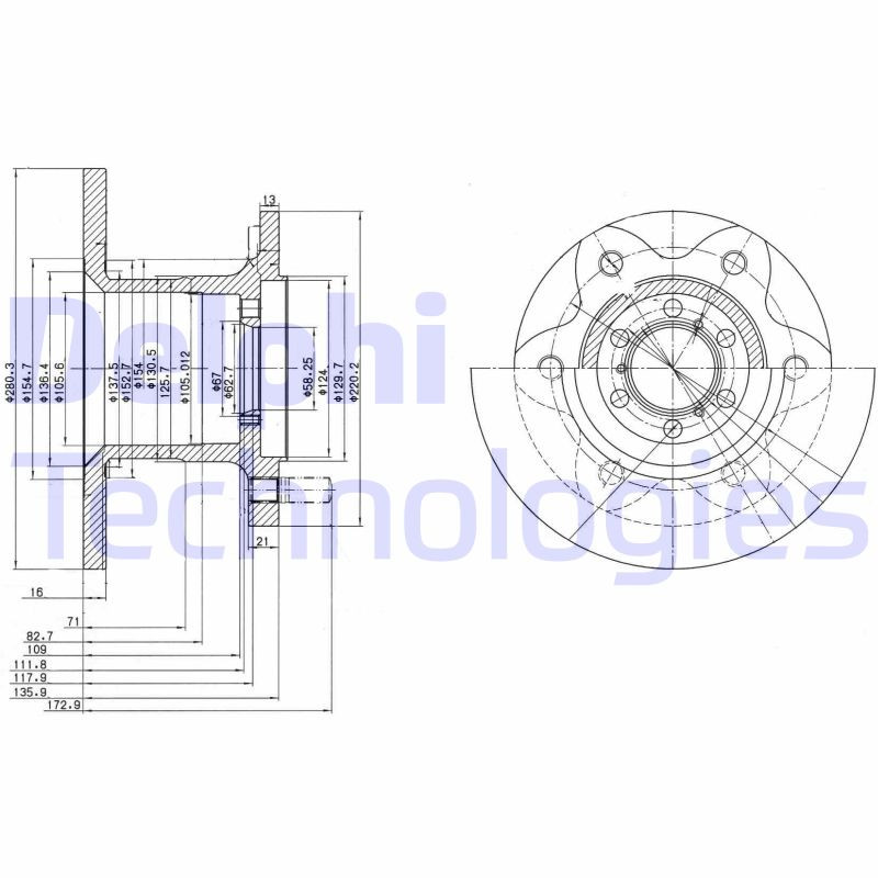 DELPHI Bremsscheibe
