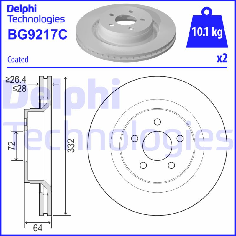 DELPHI Bremsscheibe