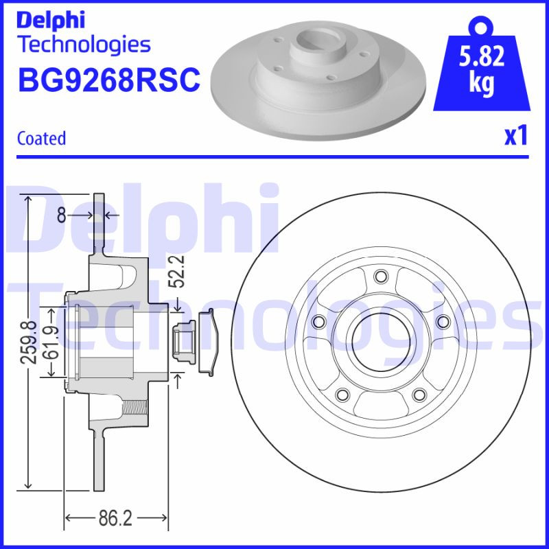 DELPHI Bremsscheibe