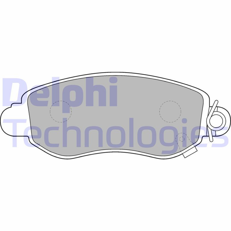 DELPHI Bremsbelagsatz, Scheibenbremse