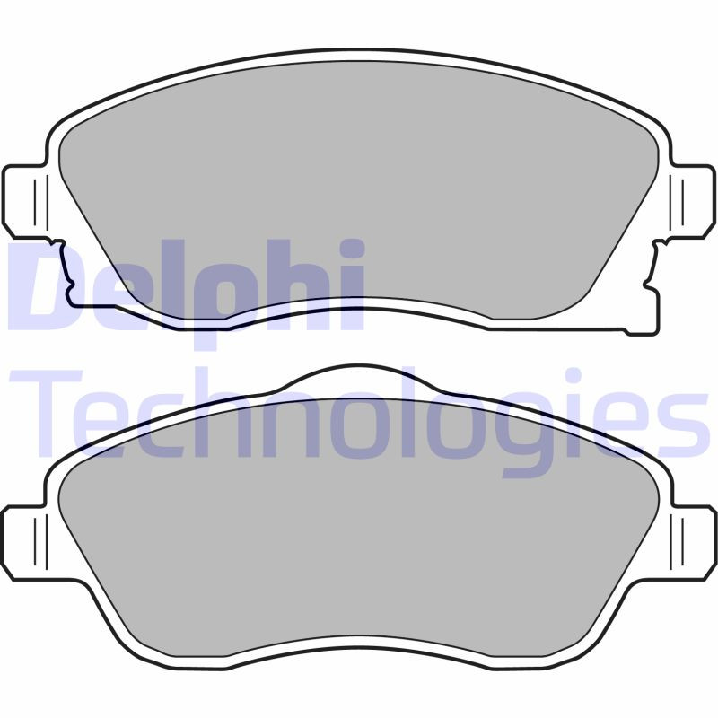 DELPHI Bremsbelagsatz, Scheibenbremse