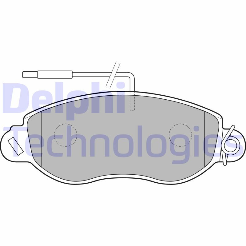 DELPHI Bremsbelagsatz, Scheibenbremse