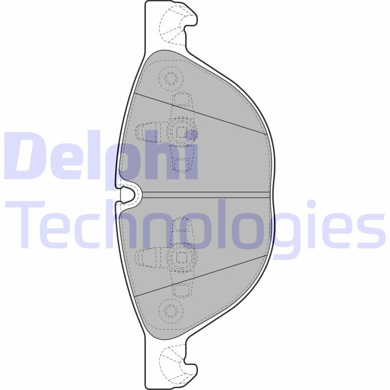 DELPHI Bremsbelagsatz, Scheibenbremse