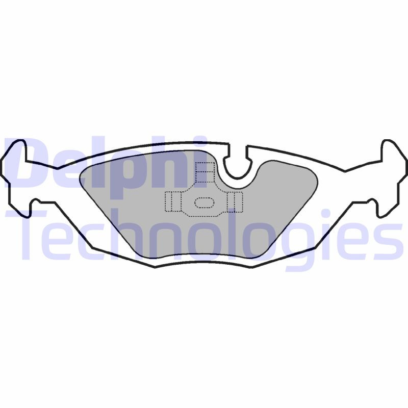 DELPHI Bremsbelagsatz, Scheibenbremse