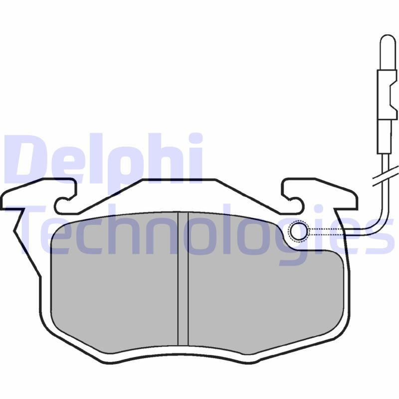 DELPHI Bremsbelagsatz, Scheibenbremse