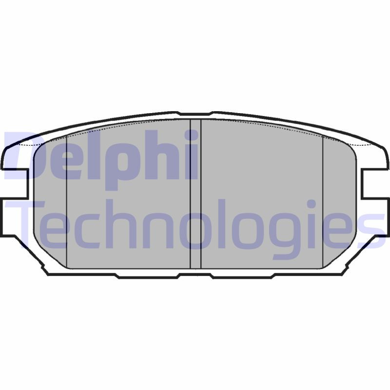 DELPHI Bremsbelagsatz, Scheibenbremse