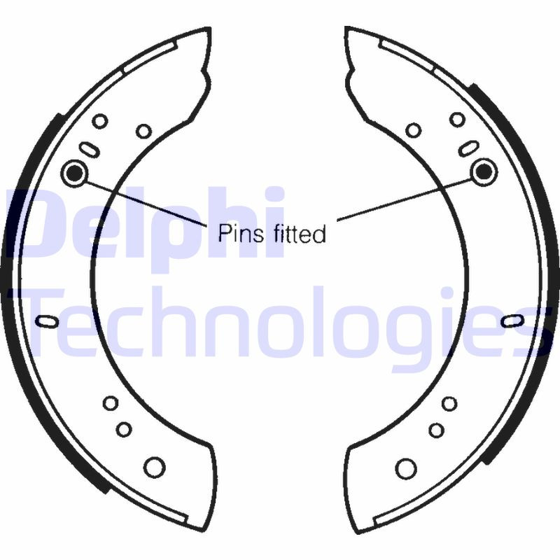 DELPHI Bremsbackensatz