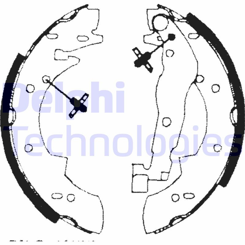 DELPHI Bremsbackensatz