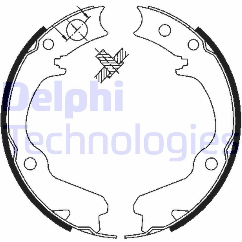 DELPHI Bremsbackensatz