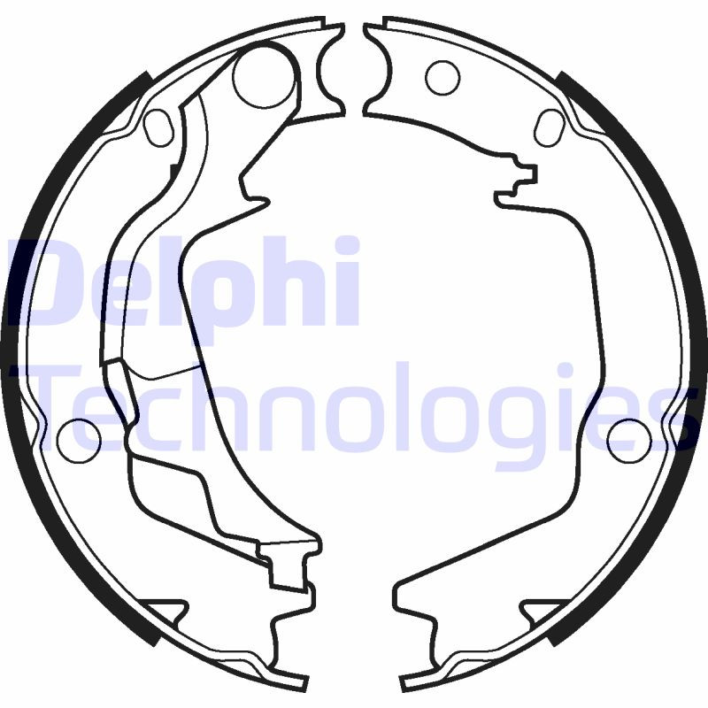 DELPHI Bremsbackensatz, Feststellbremse