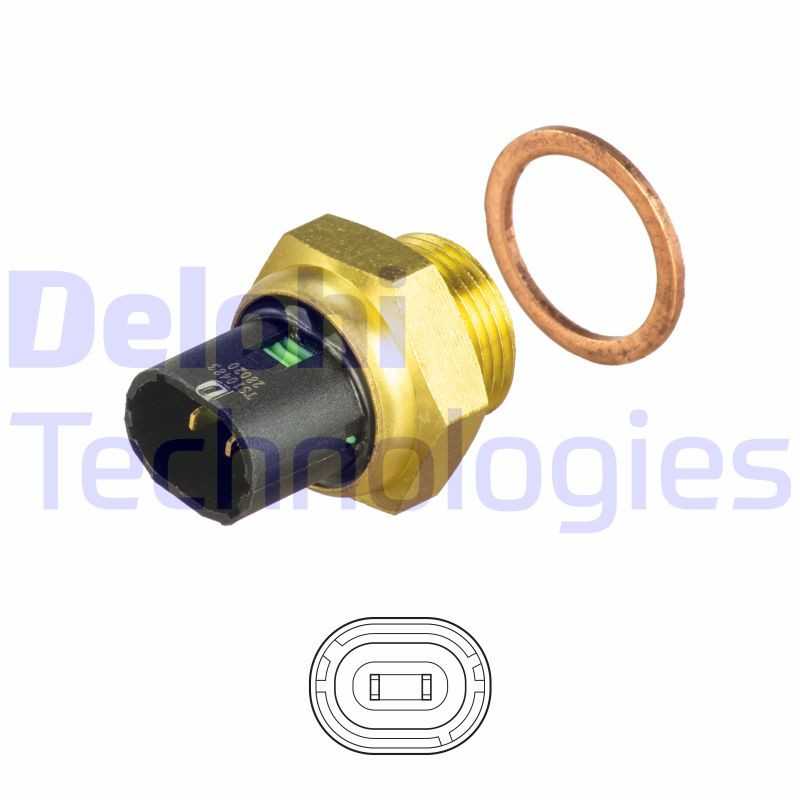 DELPHI Sensor, Kühlmitteltemperatur