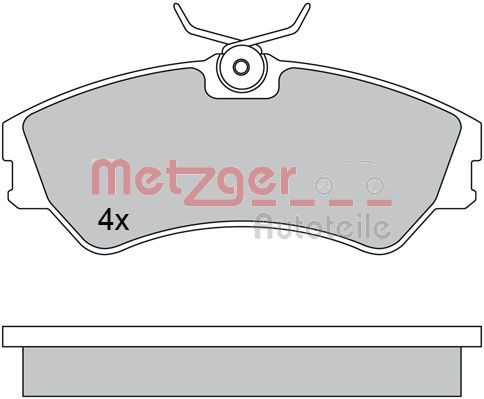 METZGER Bremsbelagsatz, Scheibenbremse