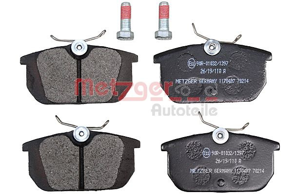 METZGER Bremsbelagsatz, Scheibenbremse