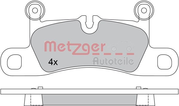 METZGER Bremsbelagsatz, Scheibenbremse