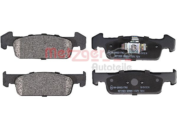 METZGER Bremsbelagsatz, Scheibenbremse