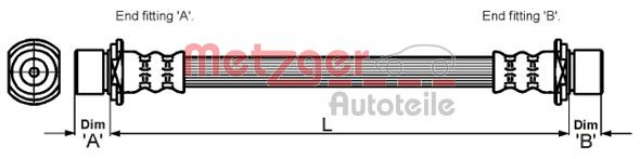 METZGER Bremsschlauch