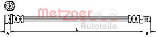 METZGER Bremsschlauch