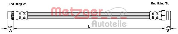 METZGER Bremsschlauch