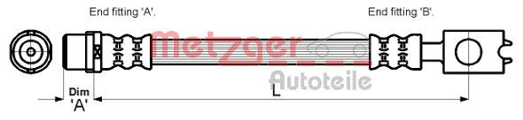 METZGER Bremsschlauch