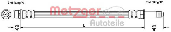 METZGER Bremsschlauch