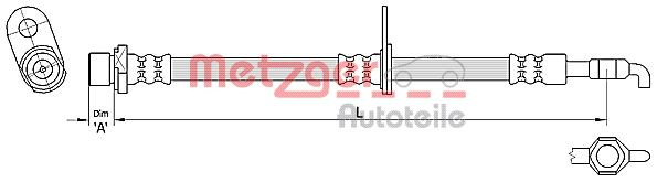METZGER Bremsschlauch