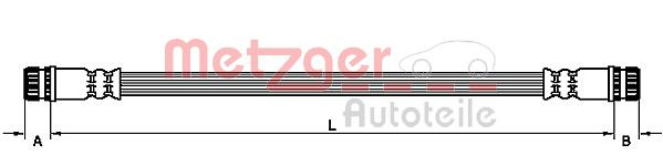 METZGER Bremsschlauch
