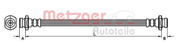 METZGER Bremsschlauch