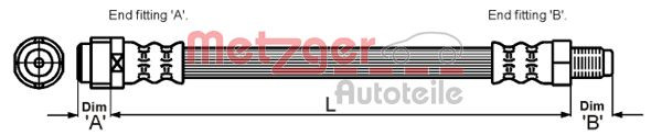 METZGER Bremsschlauch
