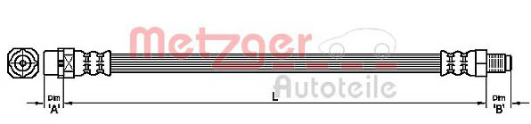 METZGER Bremsschlauch