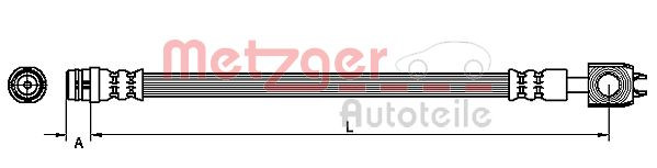 METZGER Bremsschlauch