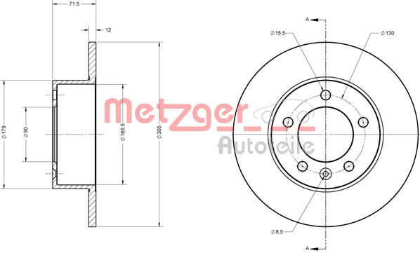 METZGER Bremsscheibe