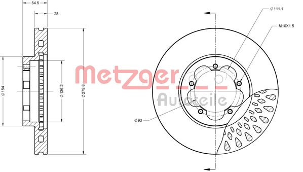 METZGER Bremsscheibe
