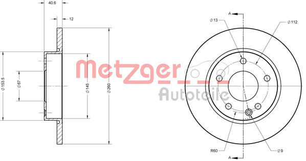 METZGER Bremsscheibe