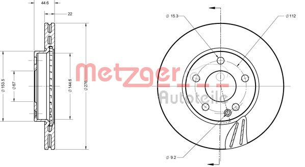 METZGER Bremsscheibe