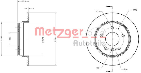 METZGER Bremsscheibe