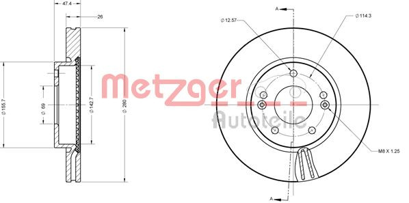 METZGER Bremsscheibe