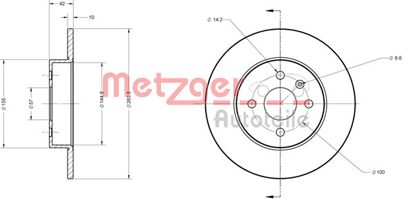 METZGER Bremsscheibe