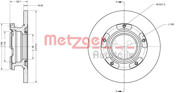 METZGER Bremsscheibe