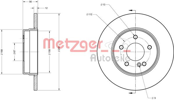 METZGER Bremsscheibe