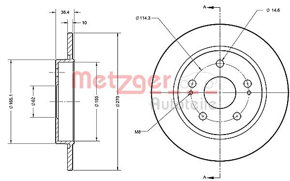 METZGER Bremsscheibe