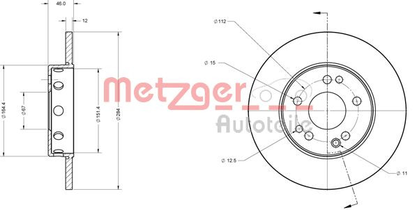 METZGER Bremsscheibe