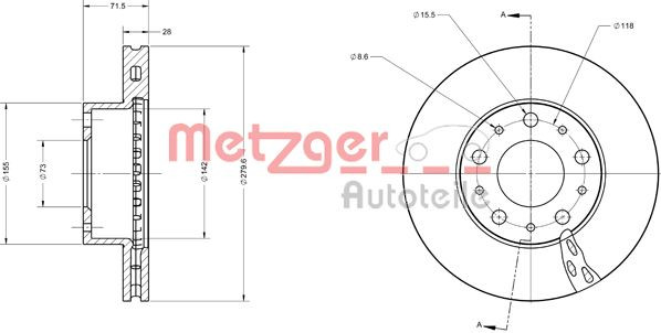 METZGER Bremsscheibe