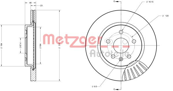 METZGER Bremsscheibe