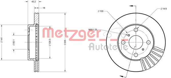 METZGER Bremsscheibe